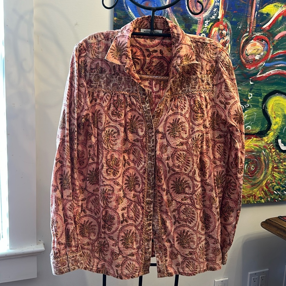 Maison Hotel blouse in large NWOT